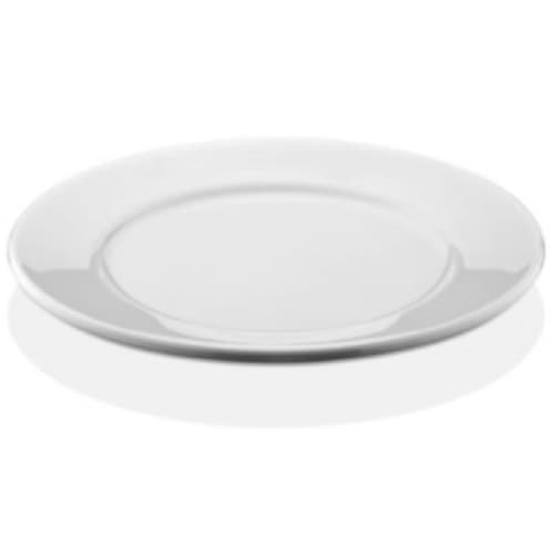 плоская, белая