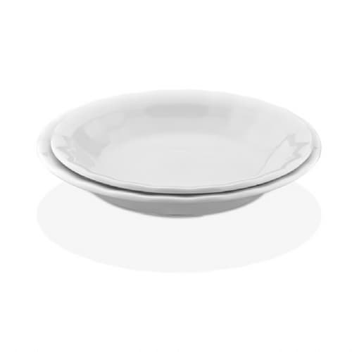 глубокая, белая, рефленая