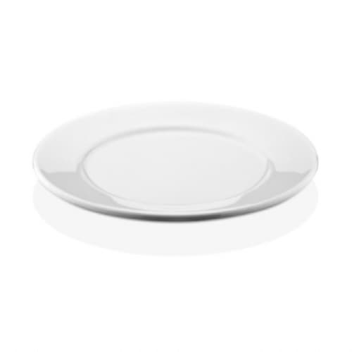 плоская, белая