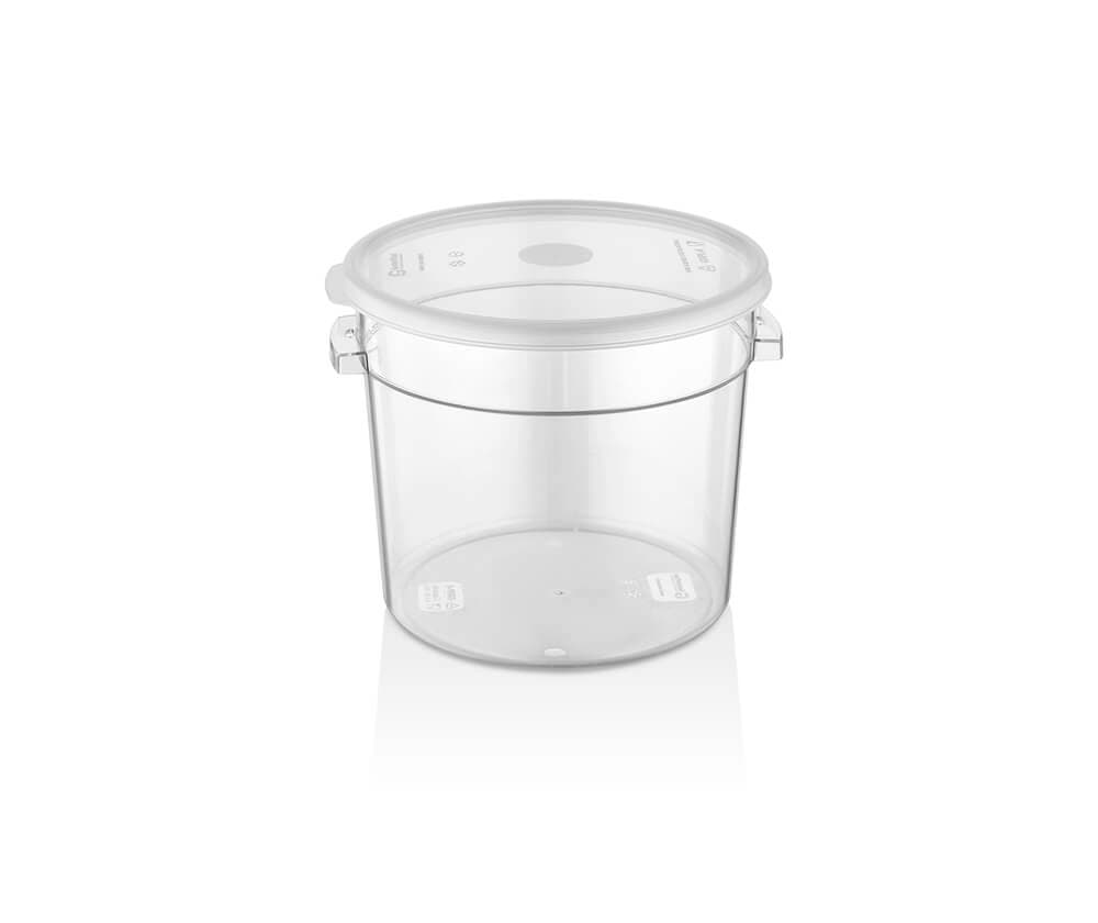 для хранения, круглый, прозрачный