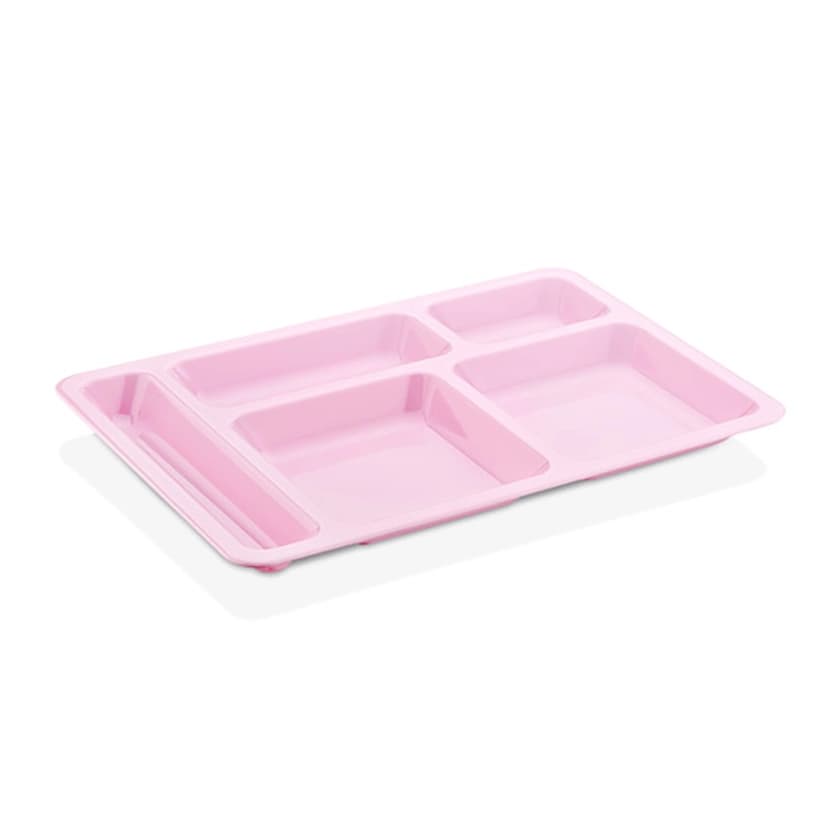 секционный, 5 отделений, розовый