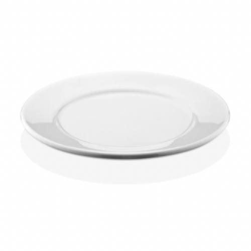 плоская, белая