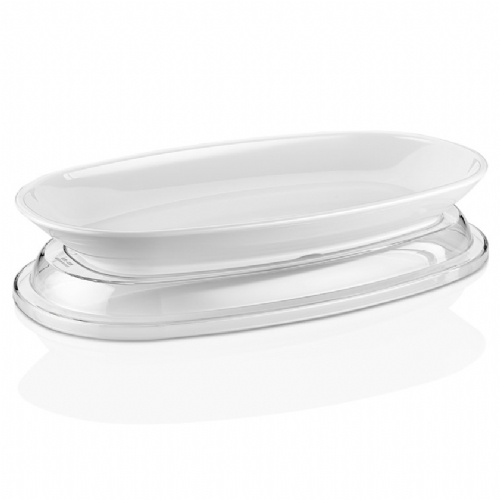 овальное, глубокое, с прозрачной крышкой, штабелируемое