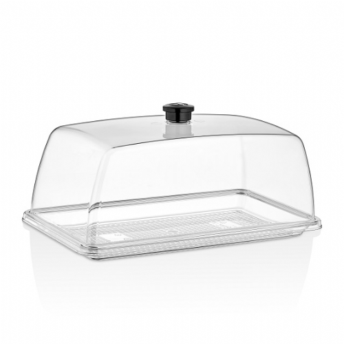 GN 1/3 Черный колпак + прозрачный поднос